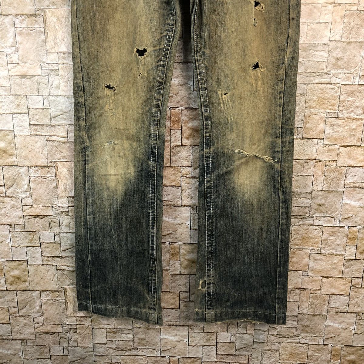 Request Jeans Request Black faded ripped Distressed Denim Pants #A1039 Size US 31 - 6 Thumbnail