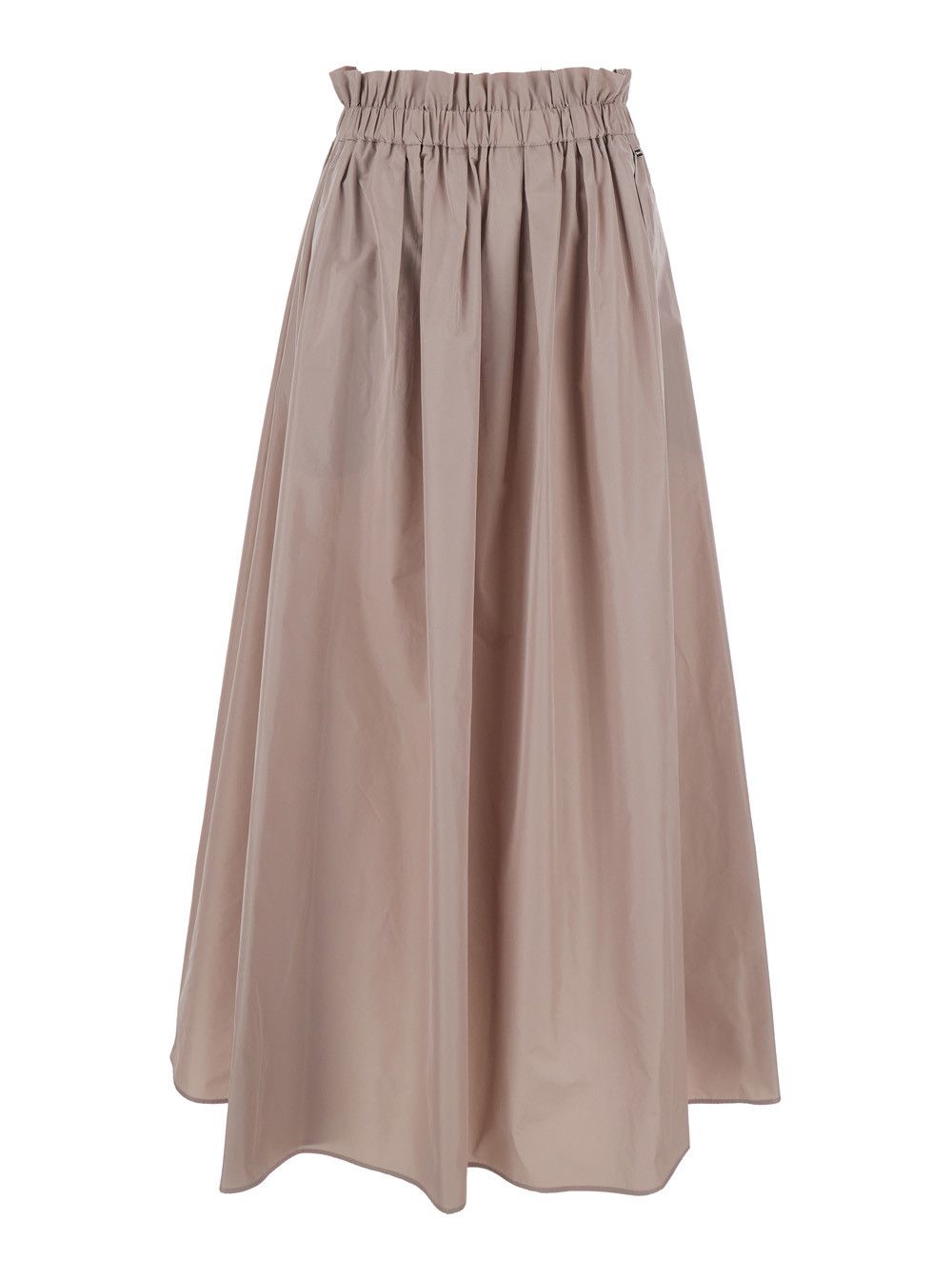Herno Skirt with Elastic Waist and Logo Plate on the Side in Pink Tech Fabric for Women Size 30" / US 8 / IT 44 - 1 Thumbnail