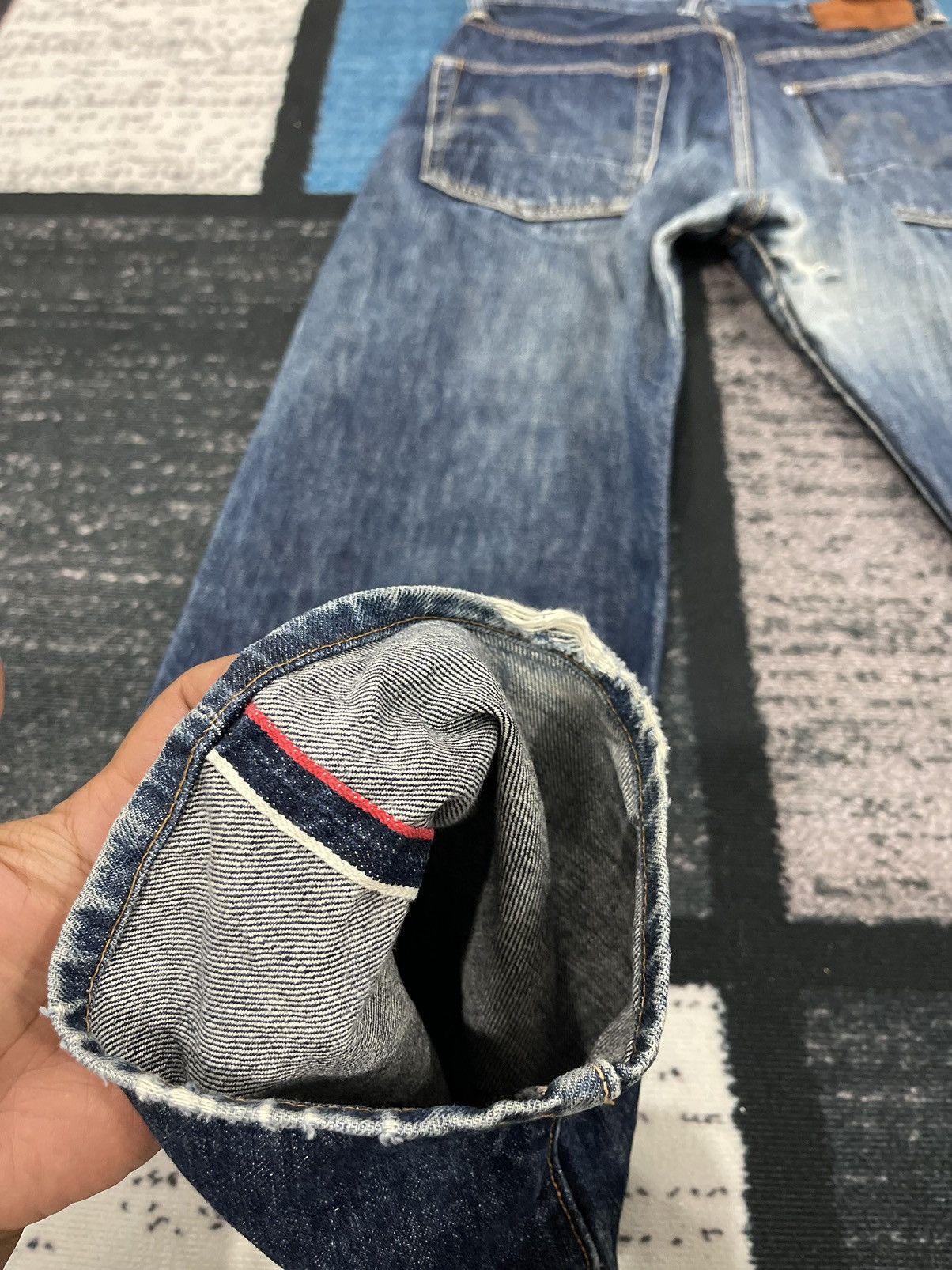 Evisu Vintage Evisu No.2 Selvedge Distressed Denim Pants Size US 29 - 8 Thumbnail