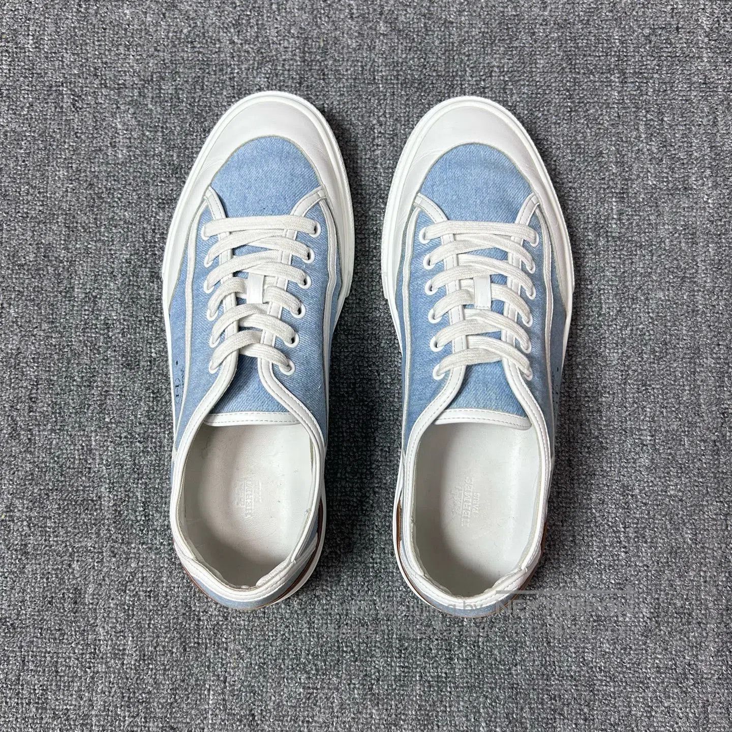Hermes Hermes Denim Canvas Sports Shoes Blue| Size US 11 / EU 44 - 5 Thumbnail