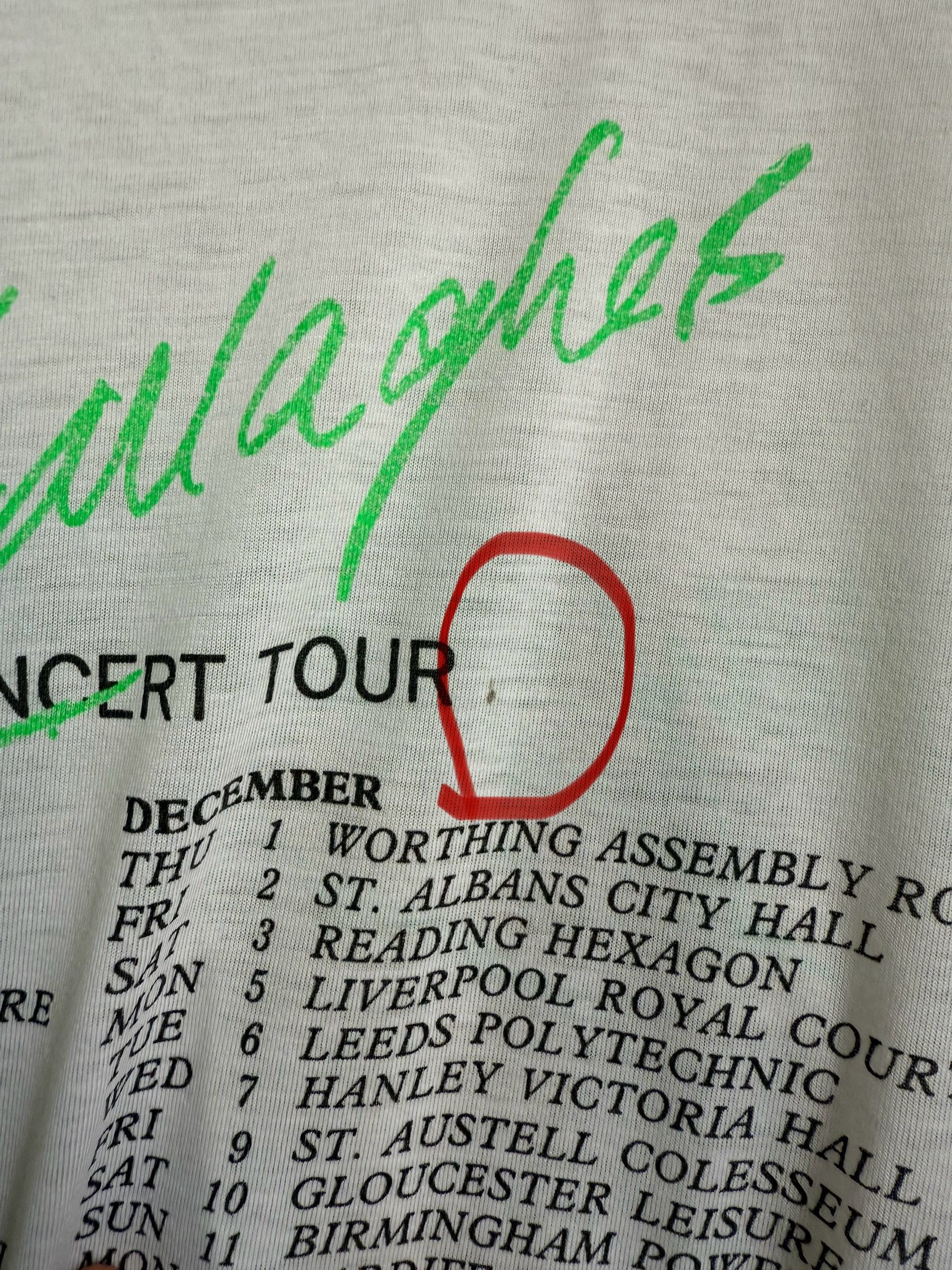 Band Tees × Vintage Vintage 80s Rory Gallagher UK Concert tour t-shirt Size US XL / EU 56 / 4 - 10 Thumbnail
