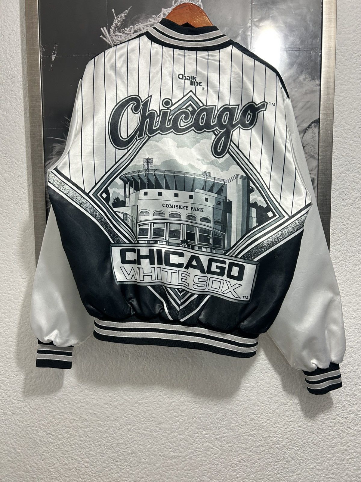Chalk Line × MLB × Vintage 90’s Chicago White Sox MLB Varsity Jacket Size US XL / EU 56 / 4 - 1 Thumbnail