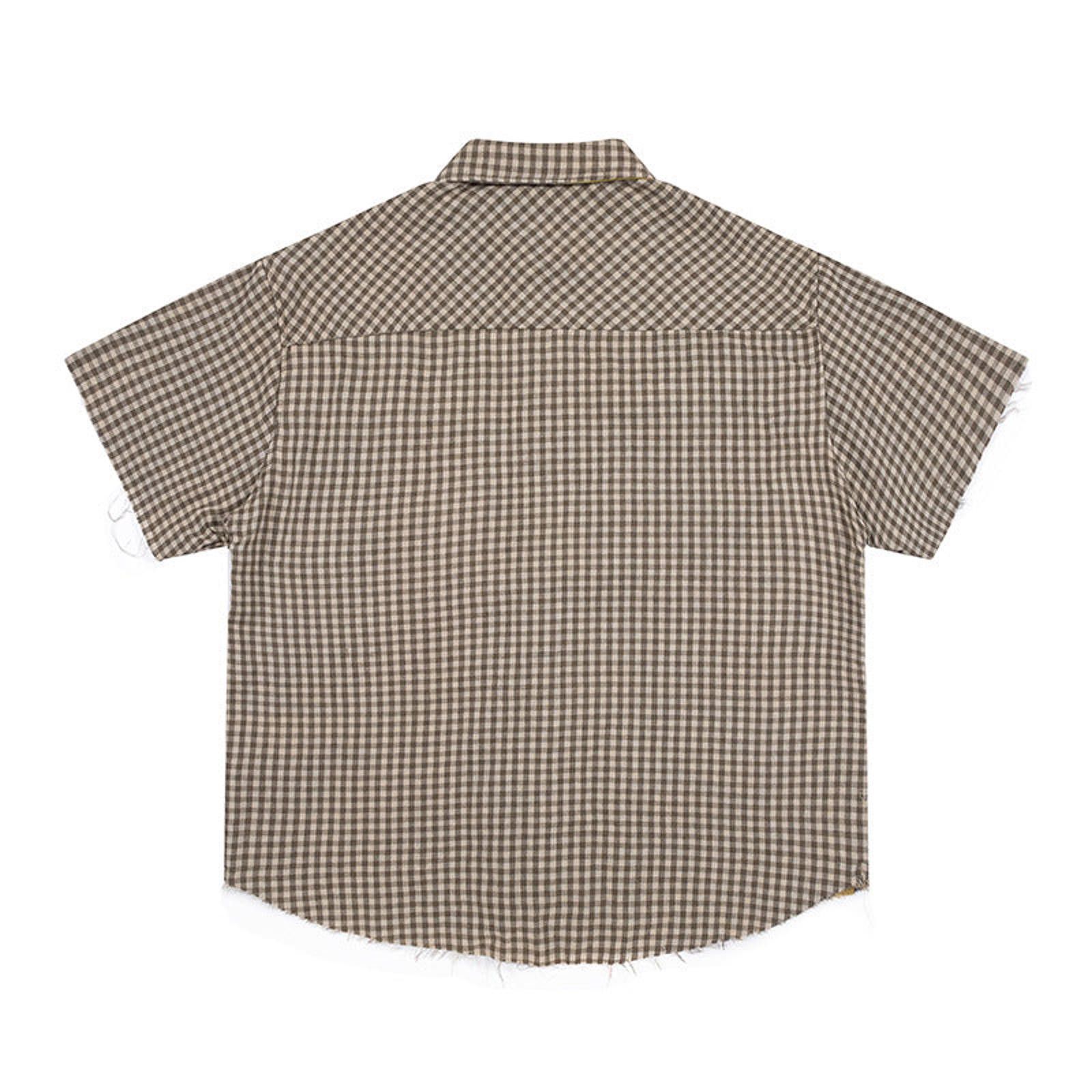 Other Patchwork Plaid Double-sided Graffiti Short Sleeved Shirt Size US M / EU 48-50 / 2 - 5 Thumbnail