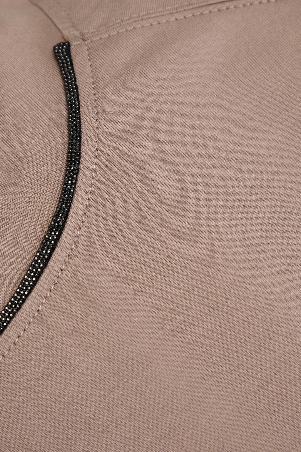 Brunello Cucinelli o1y0825 Crewneck T-Shirt in Light Brown Size M / US 6-8 / IT 42-44 - 4 Thumbnail