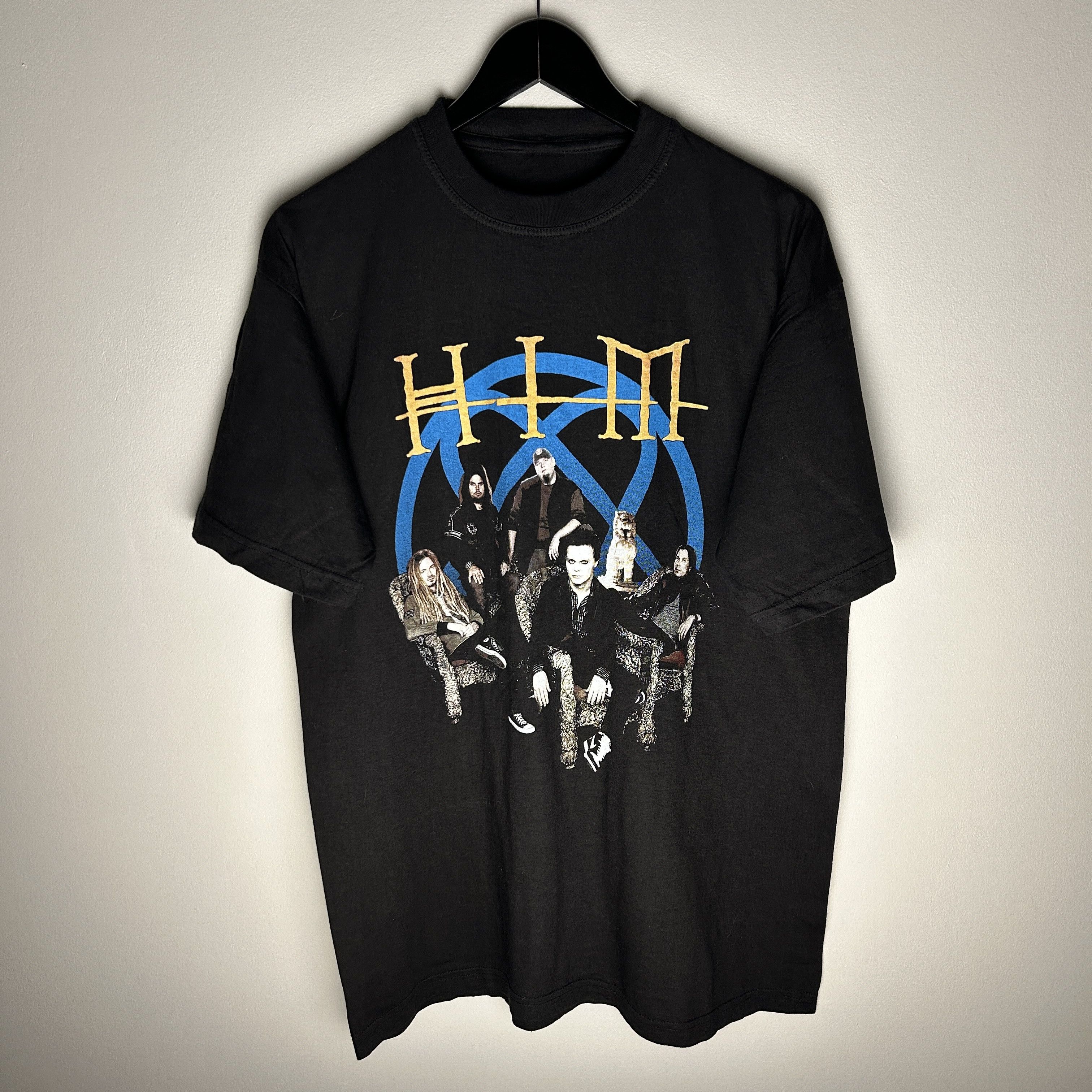 Band Tees Vintage HIM 90’s Band T-shirt Size US L / EU 52-54 / 3 - 1 Thumbnail