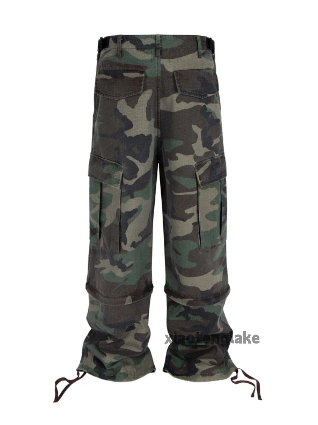 Designer × Japanese Brand × Vintage Washed faded loose baggy hiphop cargo camo pants Size US 34 / EU 50 - 3 Thumbnail