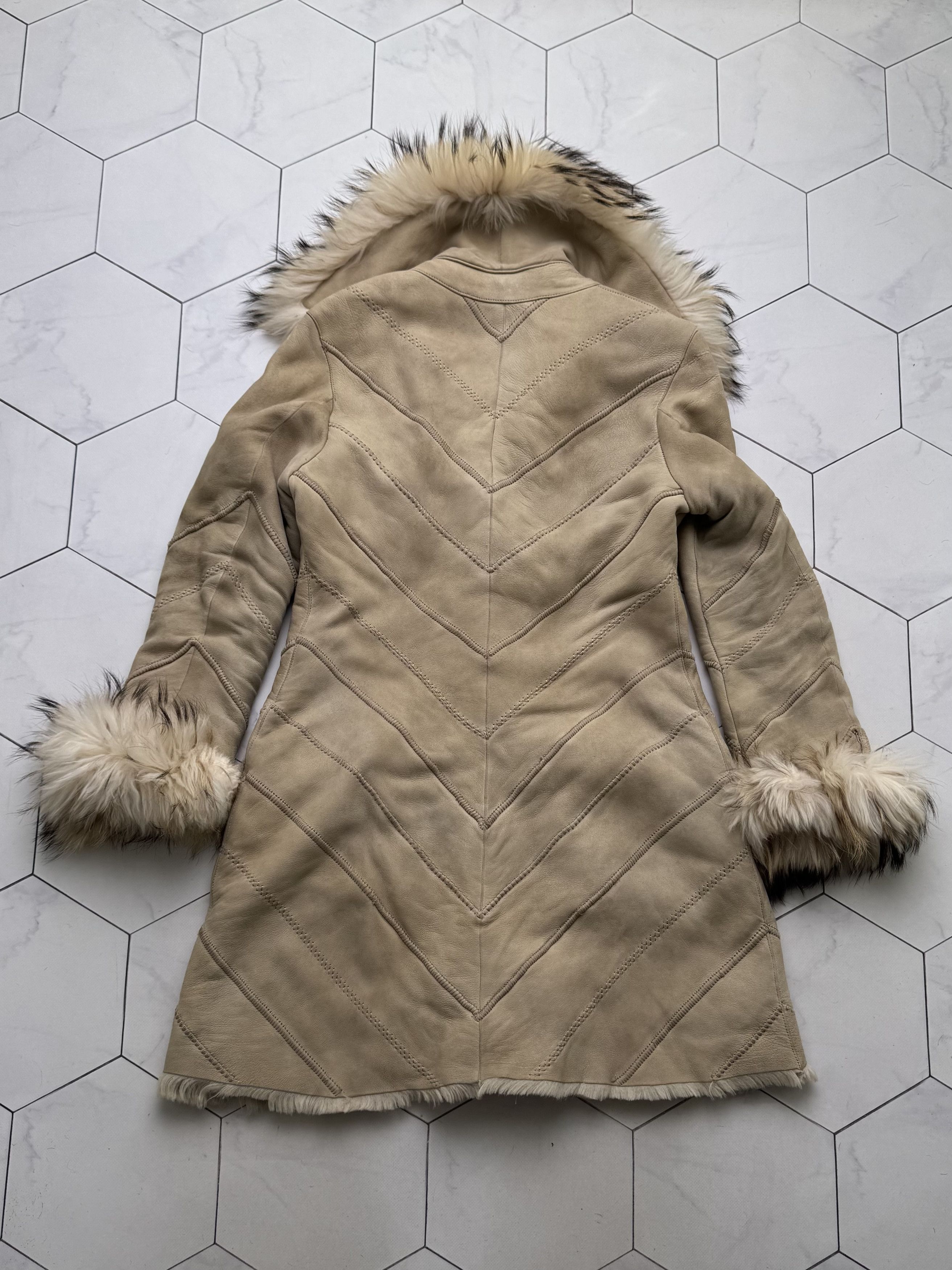 Vintage Vintage Real Sheepskin Coat Shearling Hooded Leather Coat Size M / US 6-8 / IT 42-44 - 12 Thumbnail