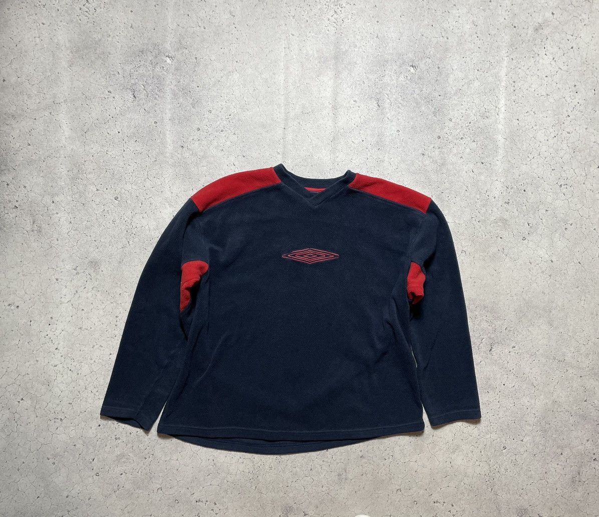 Umbro Vintage Retro Fleece Sweatshirt Umbro Big Logo Y2K Size US XL / EU 56 / 4 - 1 Thumbnail