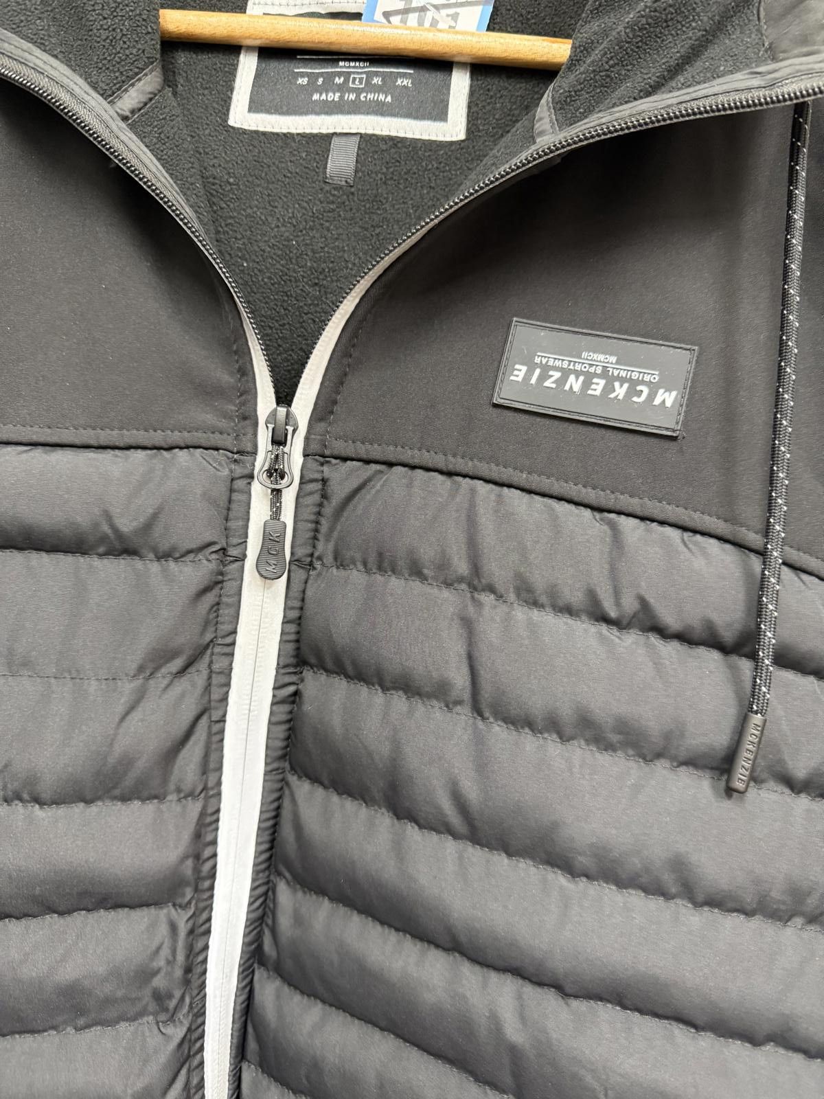 Andrew Mackenzie McKenzie Men's Black Puffer Jacket with Hood Size US L / EU 52-54 / 3 - 3 Thumbnail