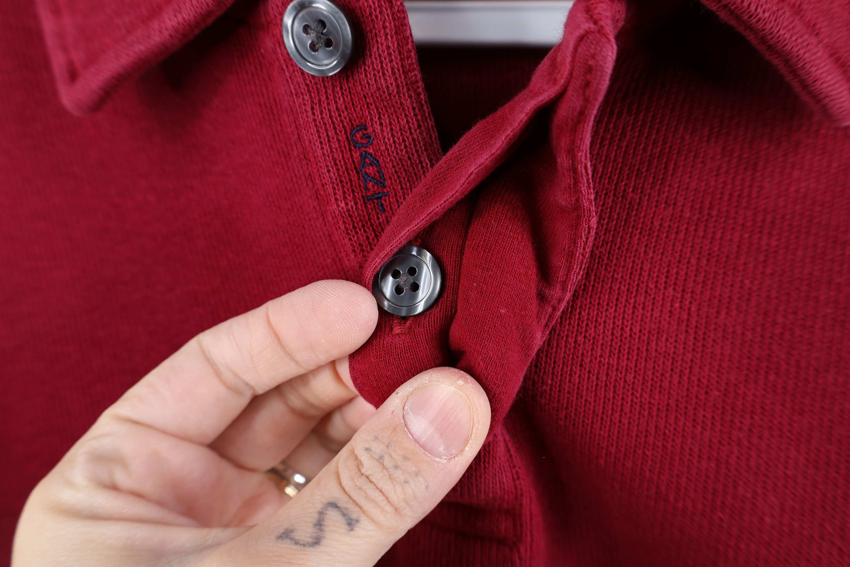 Vintage Vintage 90s Streetwear Block Heavyweight Pullover Polo Shirt Size US L / EU 52-54 / 3 - 6 Thumbnail