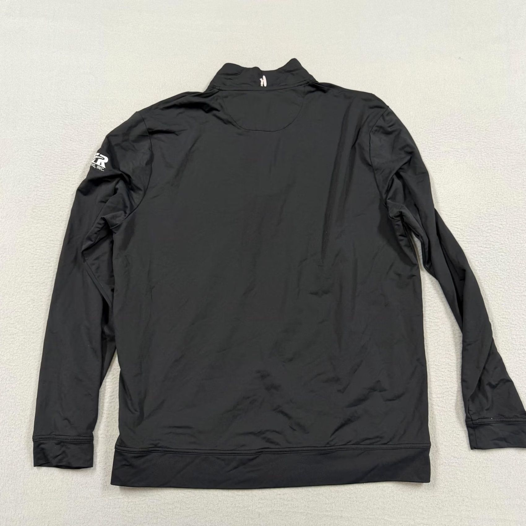 johnnie-O Johnnie-O Performance Pullover Mens Large Black 1/4 Zip Long Sleeve Top Size US L / EU 52-54 / 3 - 5 Thumbnail