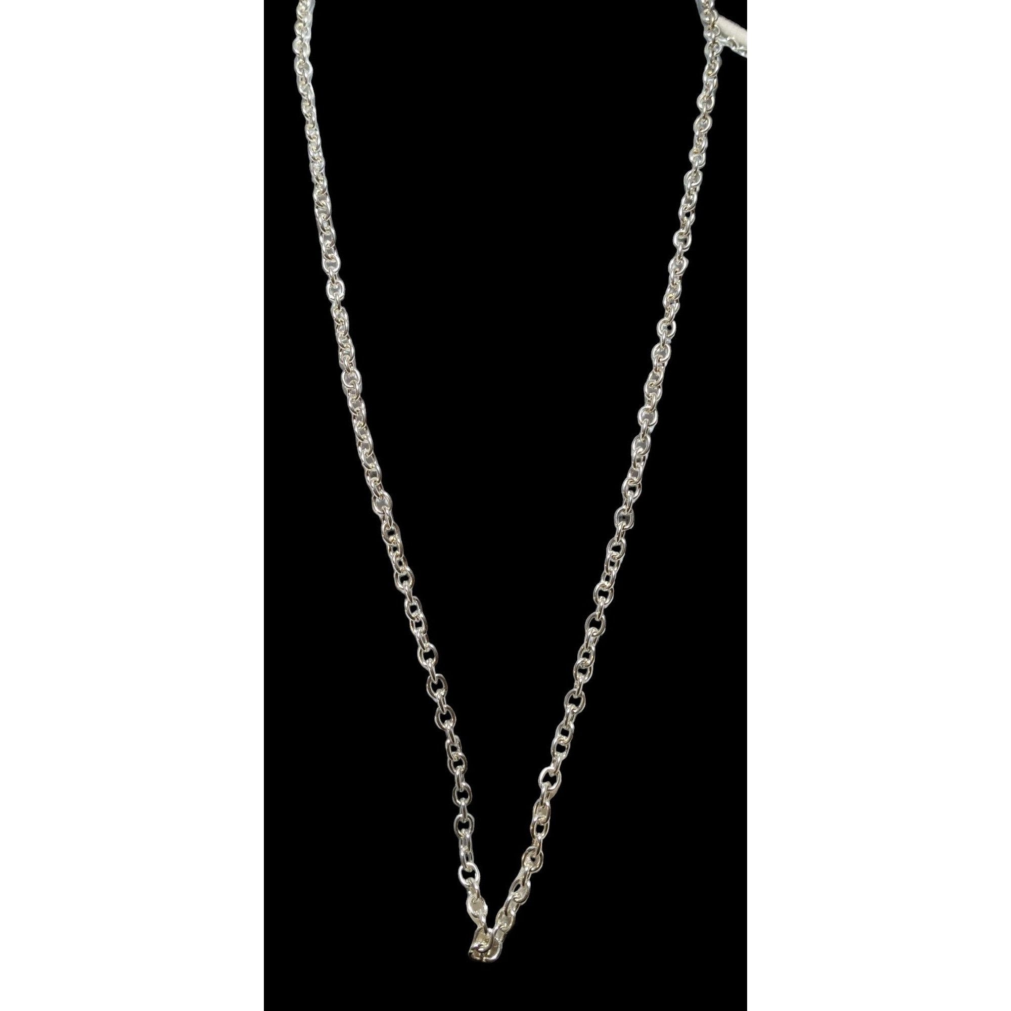 Other Simple Bright Silver Chain Adjustable Necklace Size ONE SIZE - 2 Thumbnail