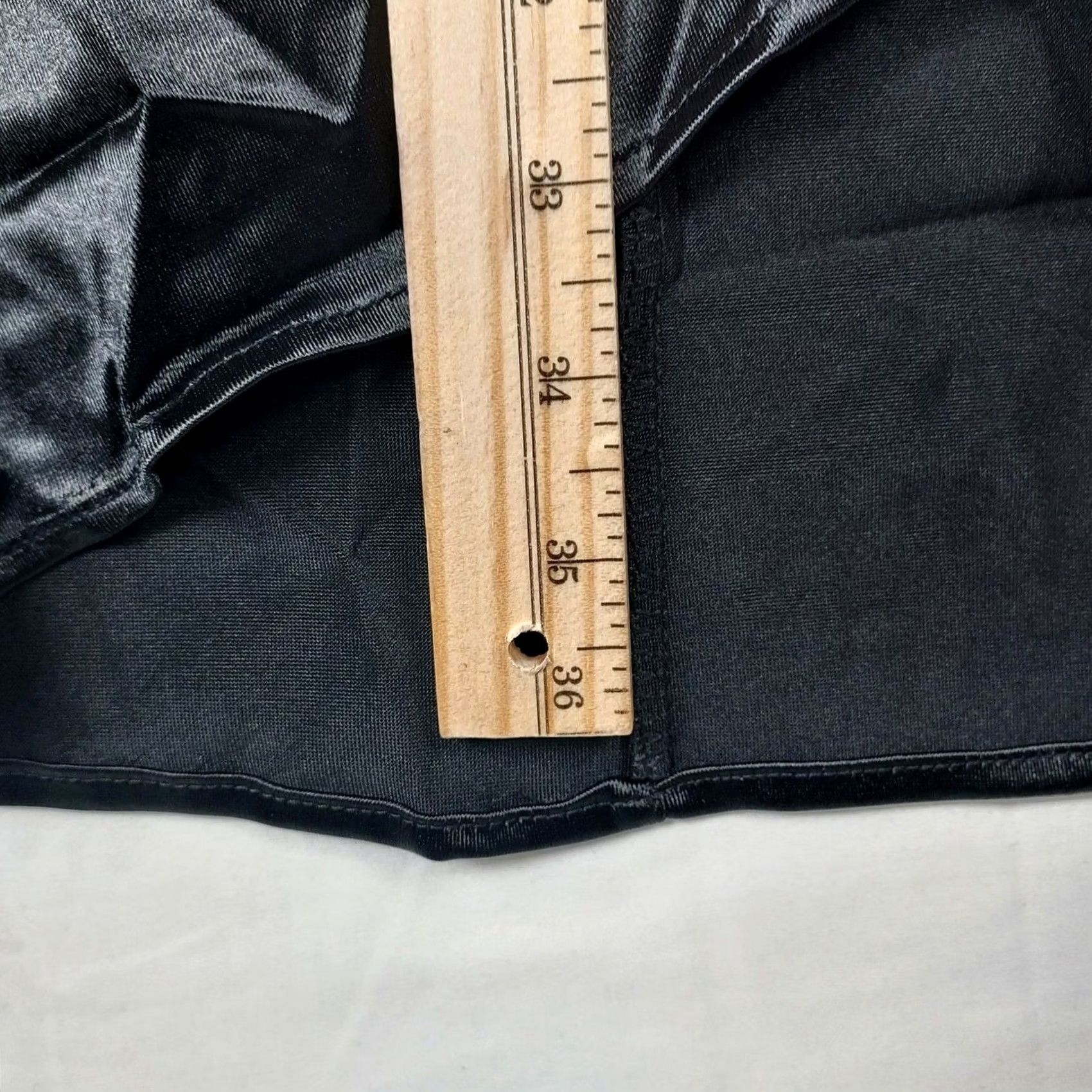 Vintage Yajedo Satin V-Neck Dress Size Large Black Party/Cocktail Long Sleeve New Size L / US 10 / IT 46 - 5 Thumbnail