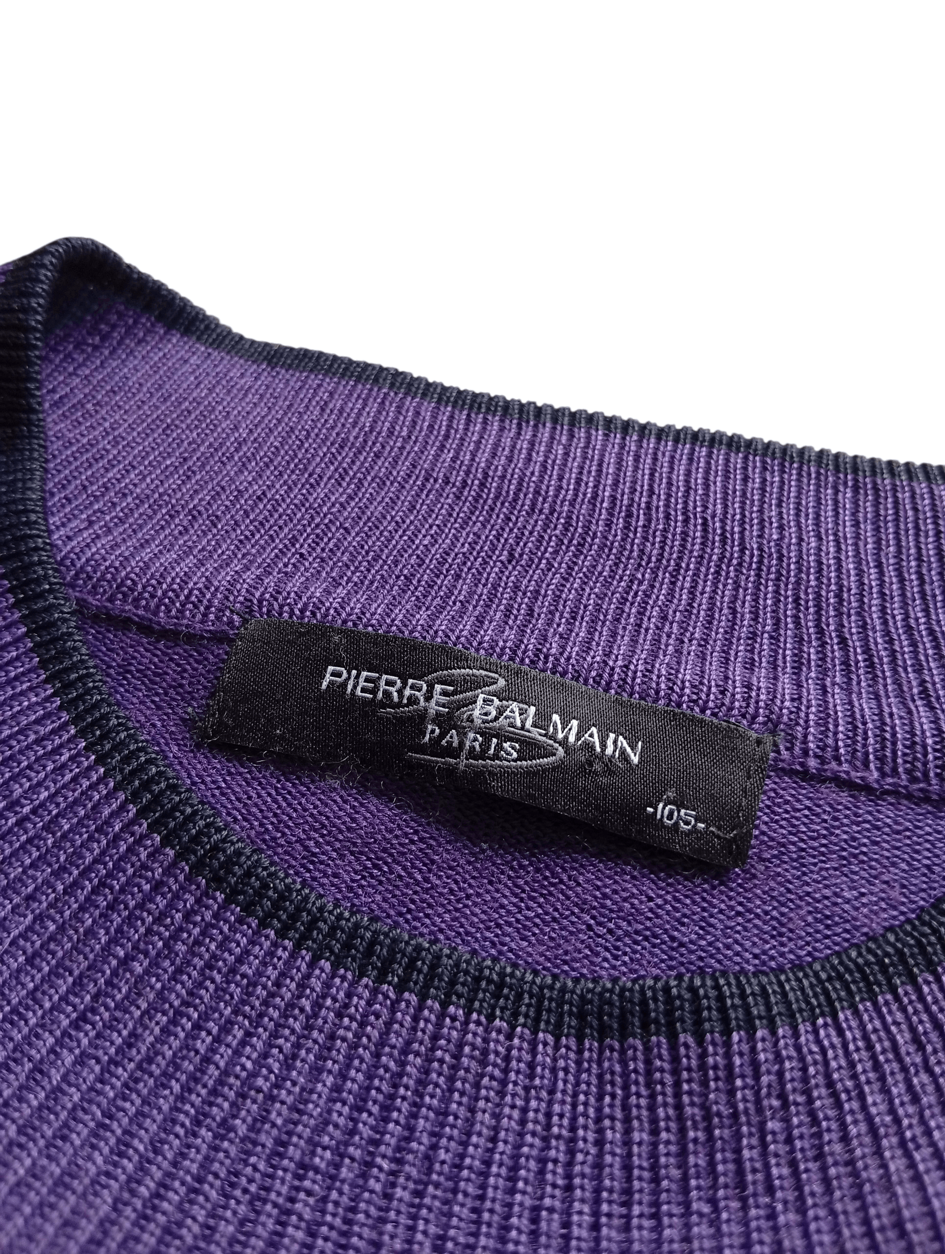 Pierre Balmain Vintage Pierre Balmain golf knit sweater Size US L / EU 52-54 / 3 - 3 Thumbnail