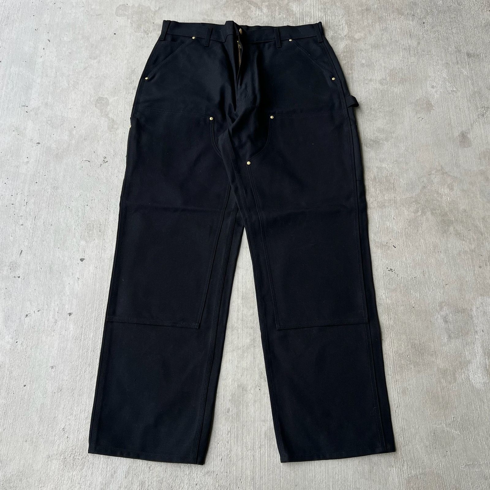 Carhartt black double knee work wear carpenter pants