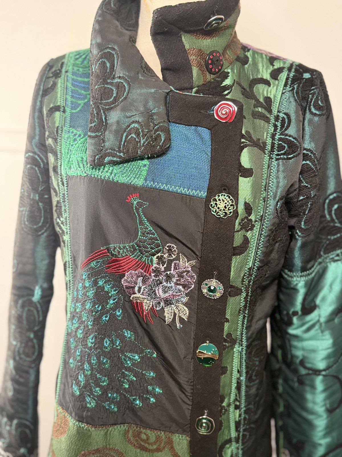 Desigual Casaco Desigual Patchwork Jacquard Size M / US 6-8 / IT 42-44 - 2 Thumbnail