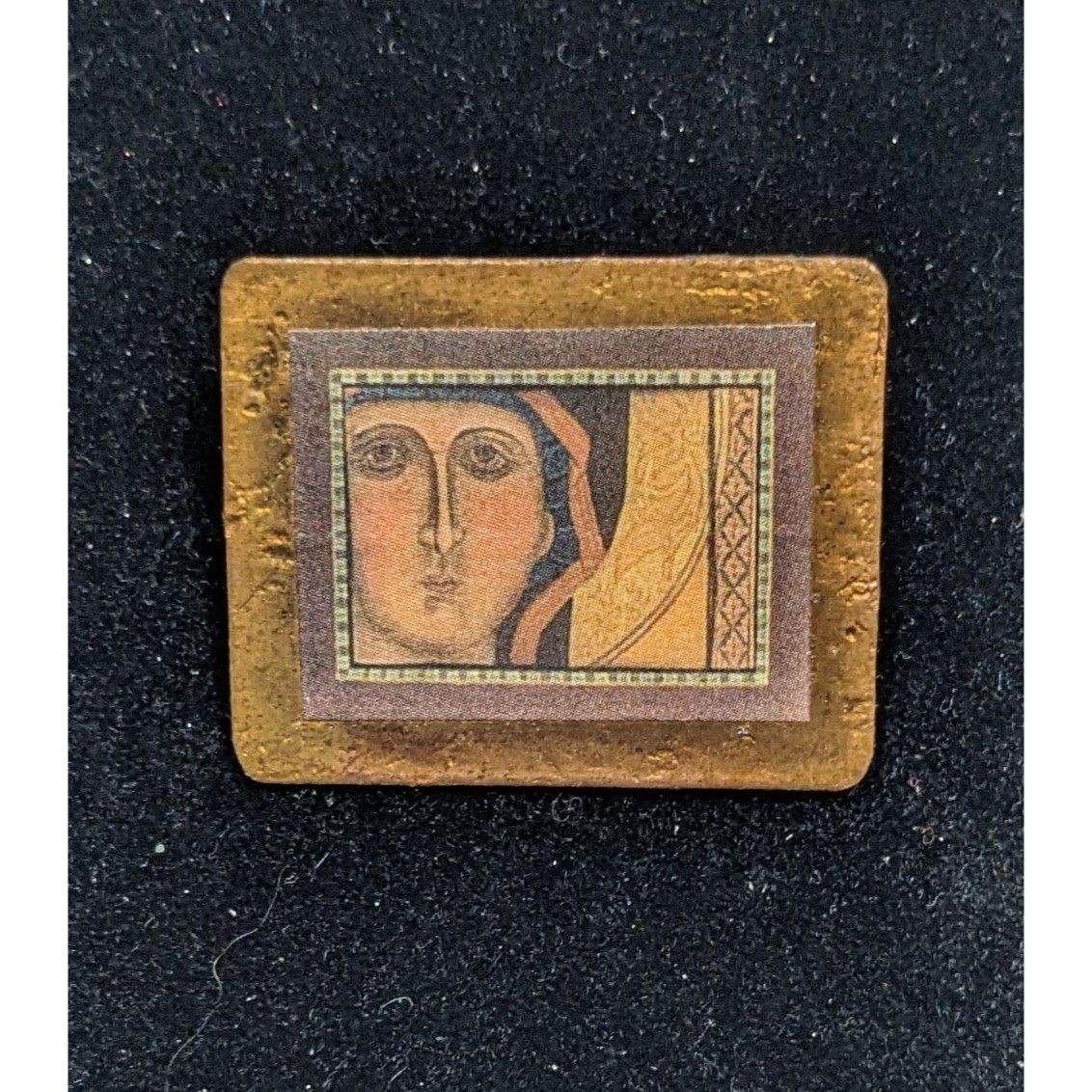 Other Upcycled Handmade Classic Art Print On Copper Brooch Size ONE SIZE - 3 Thumbnail