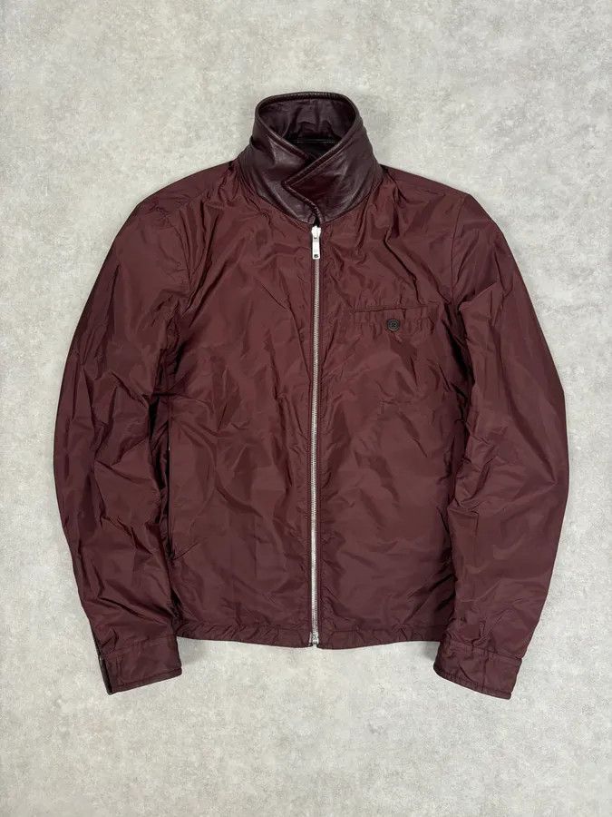 Prada AW2013 Prada Burgundy Leather Reversible Premium Jacket Size US S / EU 44-46 / 1 - 4 Thumbnail
