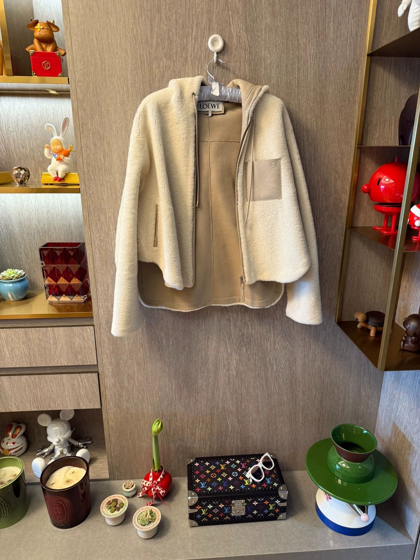 LOEWE Shearling Coat Size 36 - dmc