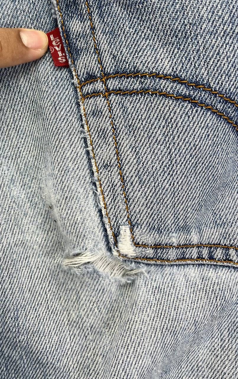 Levi's Vintage 90s Levi's Rare Trashed Punk Jeans Denim Pants Size US 30 / EU 46 - 9 Thumbnail