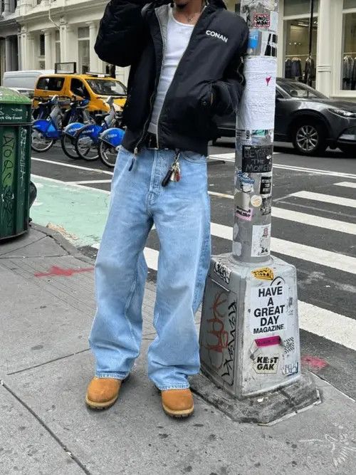 Japanese Brand Hadate x Gotou Vintage straight street jeans light denim Size US 32 / EU 48 - 3 Thumbnail