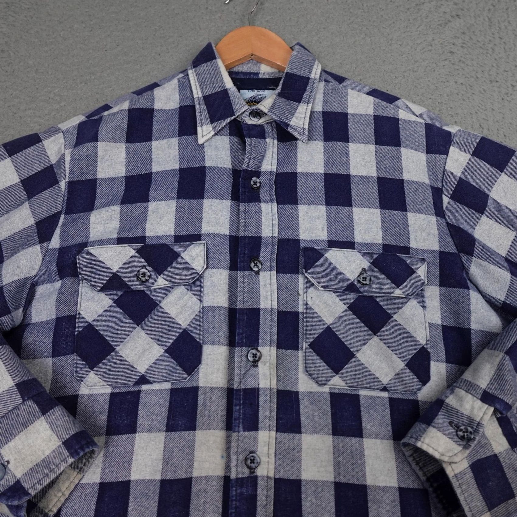 Vintage VINTAGE Fieldmaster Shirt Jacket Mens L Blue Plaid Quilted Shacket 90s Size US L / EU 52-54 / 3 - 4 Thumbnail