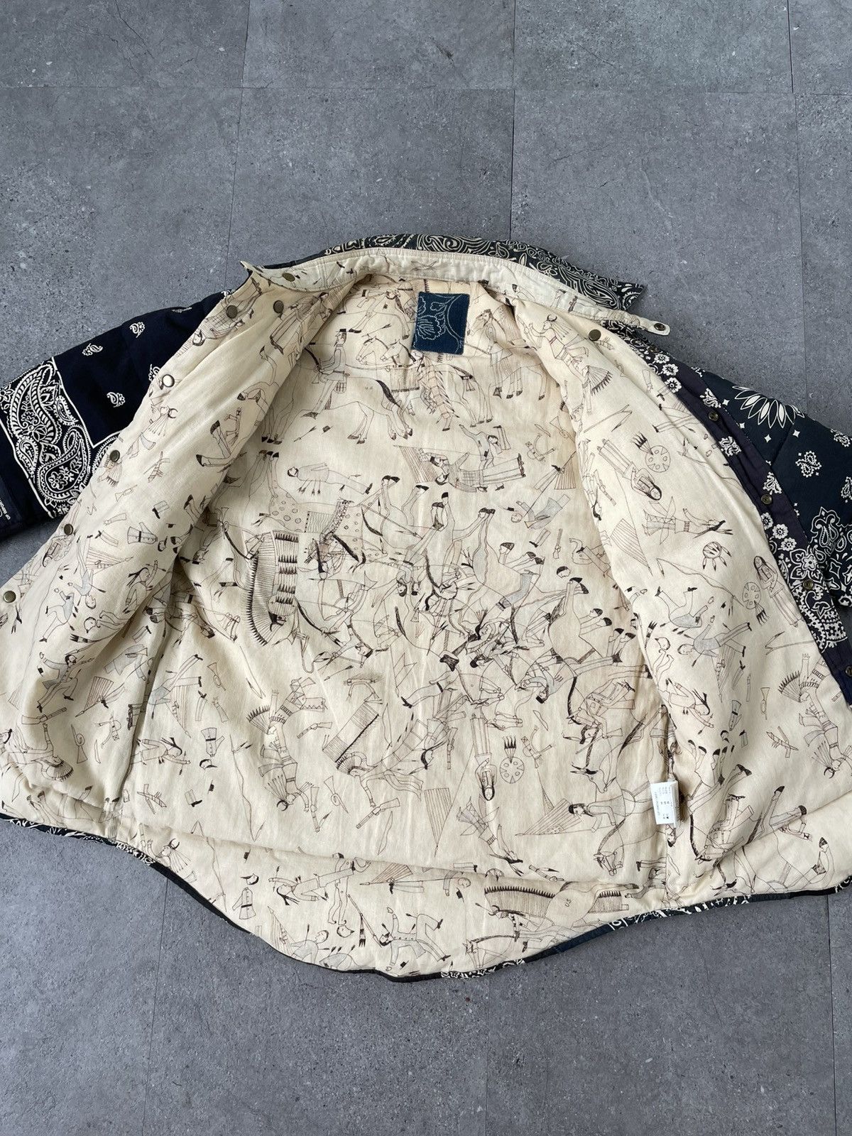 Visvim Visvim ICT Kerchief Down Jacket Black Bandana 12FW Size US M / EU 48-50 / 2 - 12 Thumbnail