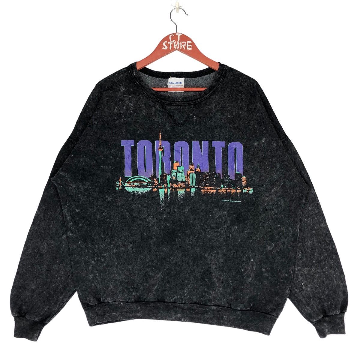 1990 Toronto City Crewneck Sweatshirts Big Logo