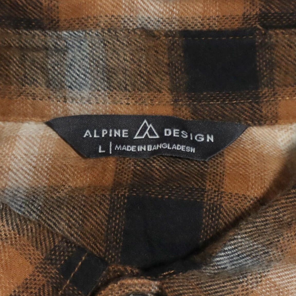Vintage Alpine Design Shirt Plaid Button Up Brown Men's L Flannel Cotton Blend Long Sleeve Size US L / EU 52-54 / 3 - 5 Thumbnail