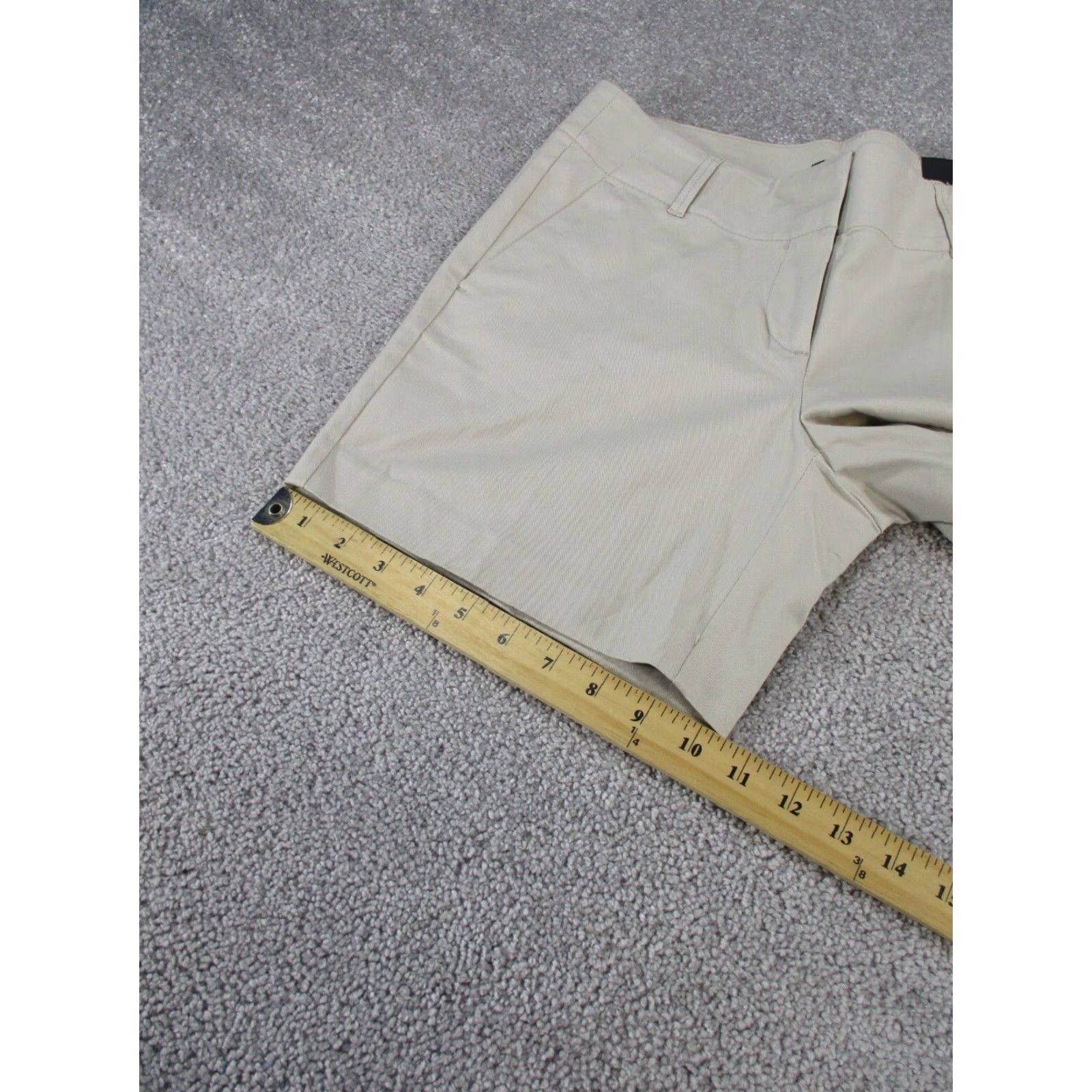 Ann Taylor Ann Taylor Shorts Womens 4 Beige Chino Modern Fit Twill Stain Size 27" / US 4 / IT 40 - 4 Thumbnail