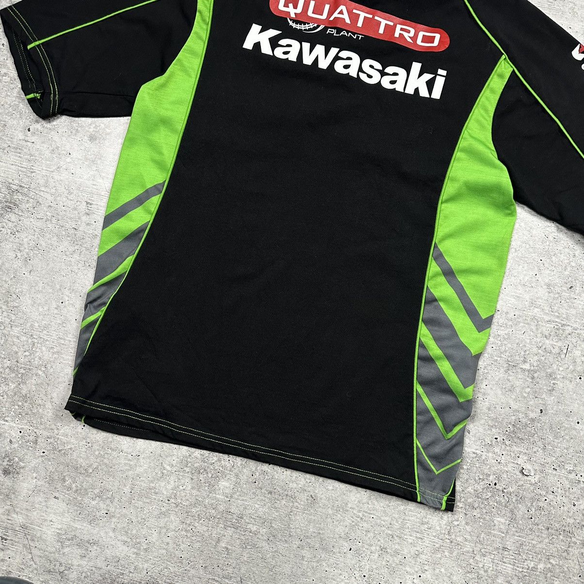 Yamaha Official Quattro Plant Kawasaki Team Polo Shirt Black Size US L / EU 52-54 / 3 - 16 Thumbnail
