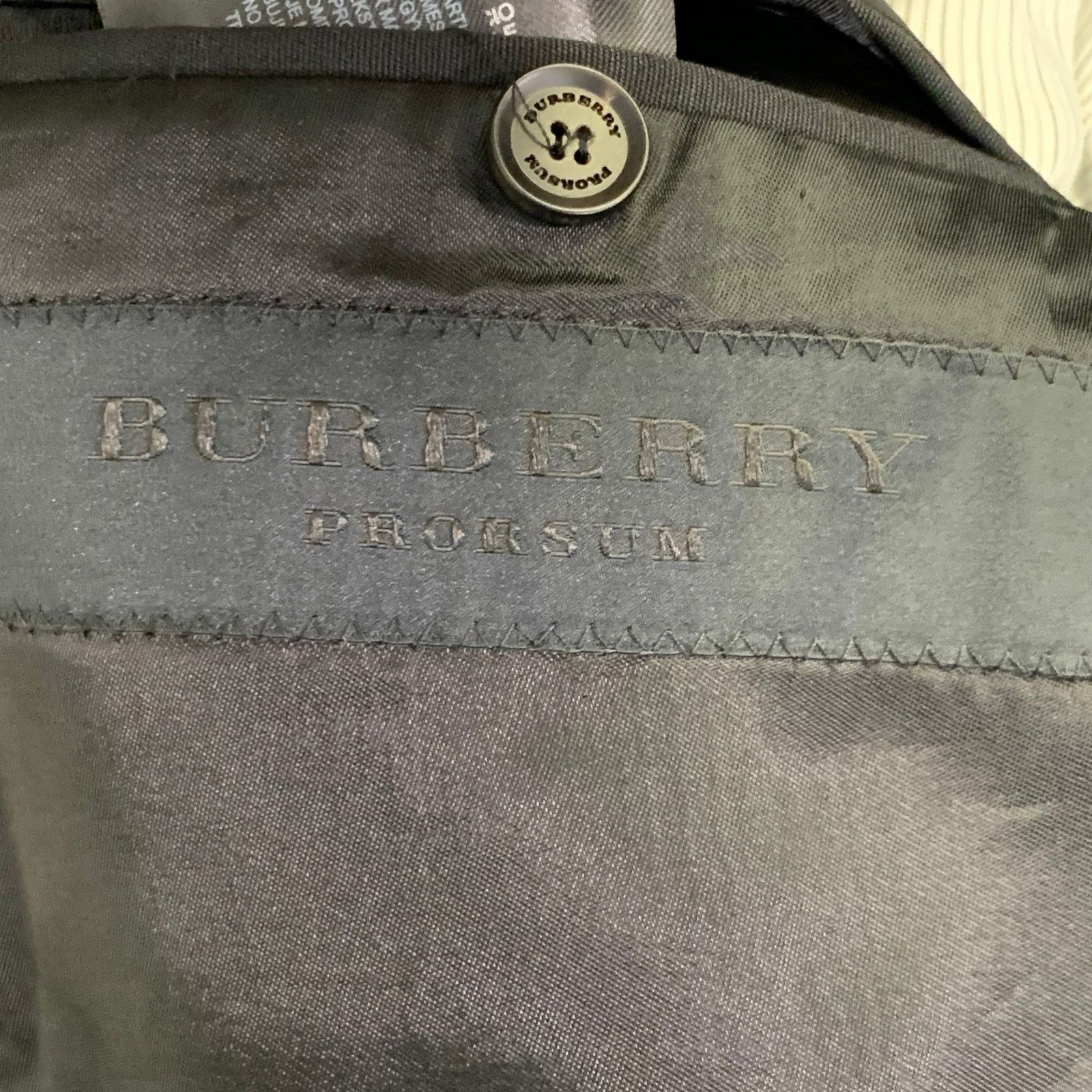Burberry Prorsum BURBERRY PRORSUM Size 44 Wool Notch Lapel Tuxedo Sport Coat Size 44R - 8 Thumbnail