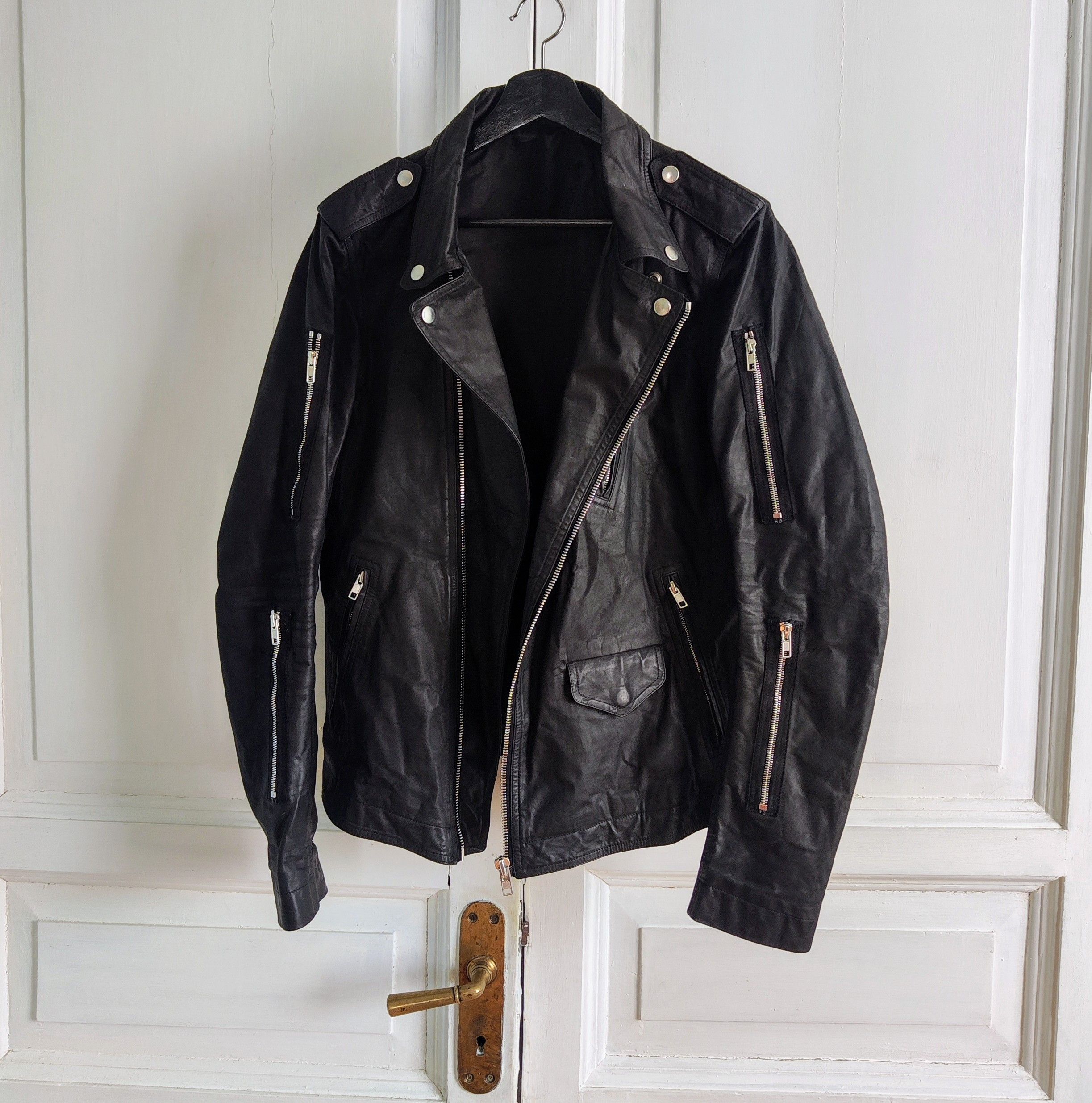 Rick Owens Cyclops stooges waxed leather jacket Size US M / EU 48-50 / 2 - 3 Thumbnail