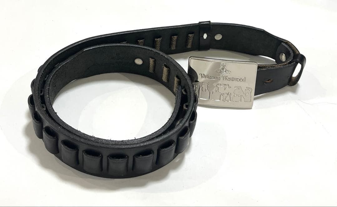 Vivienne Westwood Vivienne Westwood Man Orb Military Men's Belt Black Size ONE SIZE - 3 Thumbnail