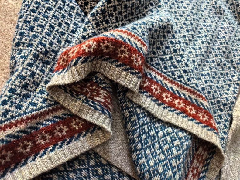 Loro Piana LORO PIANA Knit a floral high collar sweater Size L / US 10 / IT 46 - 9 Thumbnail