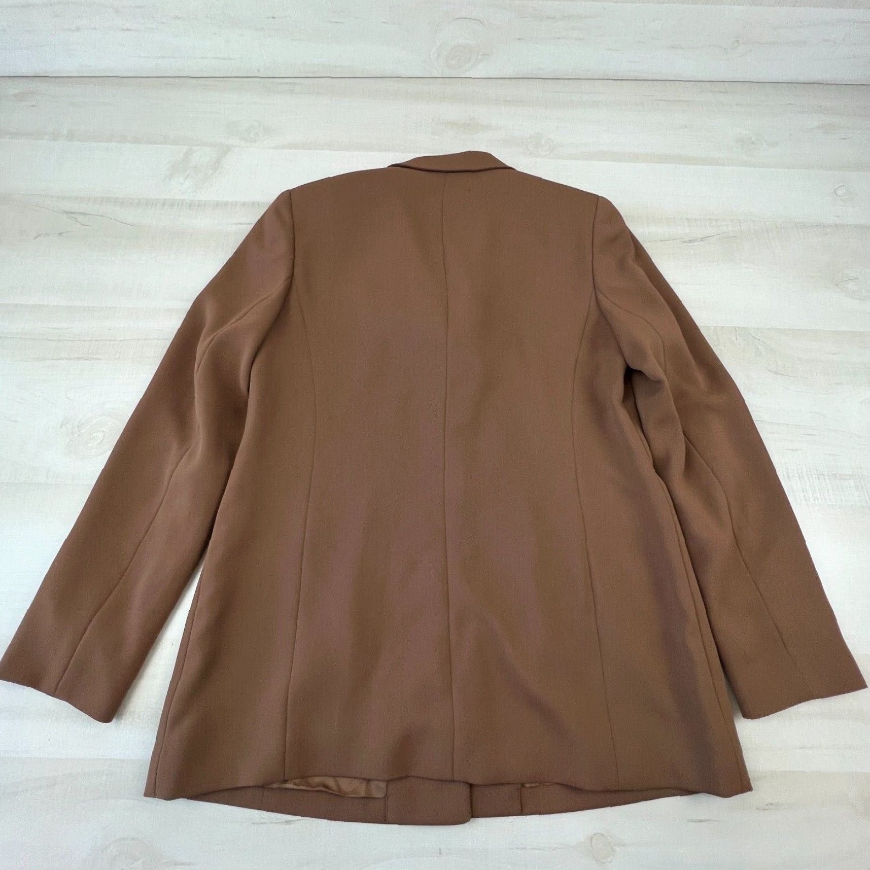 Vintage Yansi Fugel Womens Suit 10 Brown Blazer Straight Skirt Lined Career New (Jacket/CoatRegular) Size 32" / US 10 / IT 46 - 7 Thumbnail
