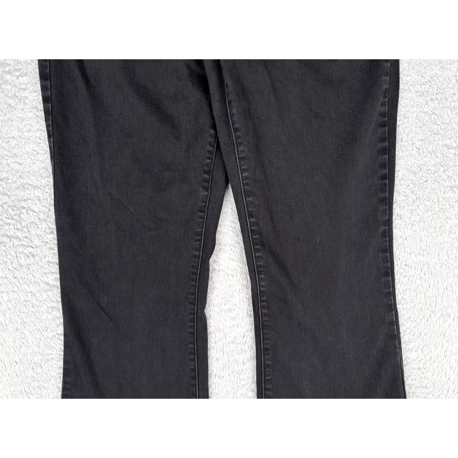Vintage Maurices EVERflex High Rise Bootcut Jeans Womens 12 Charcoal Blue 30x26 Jeans Womens Dress Pants? Size 34" / US 12 / IT 48 - 3 Thumbnail