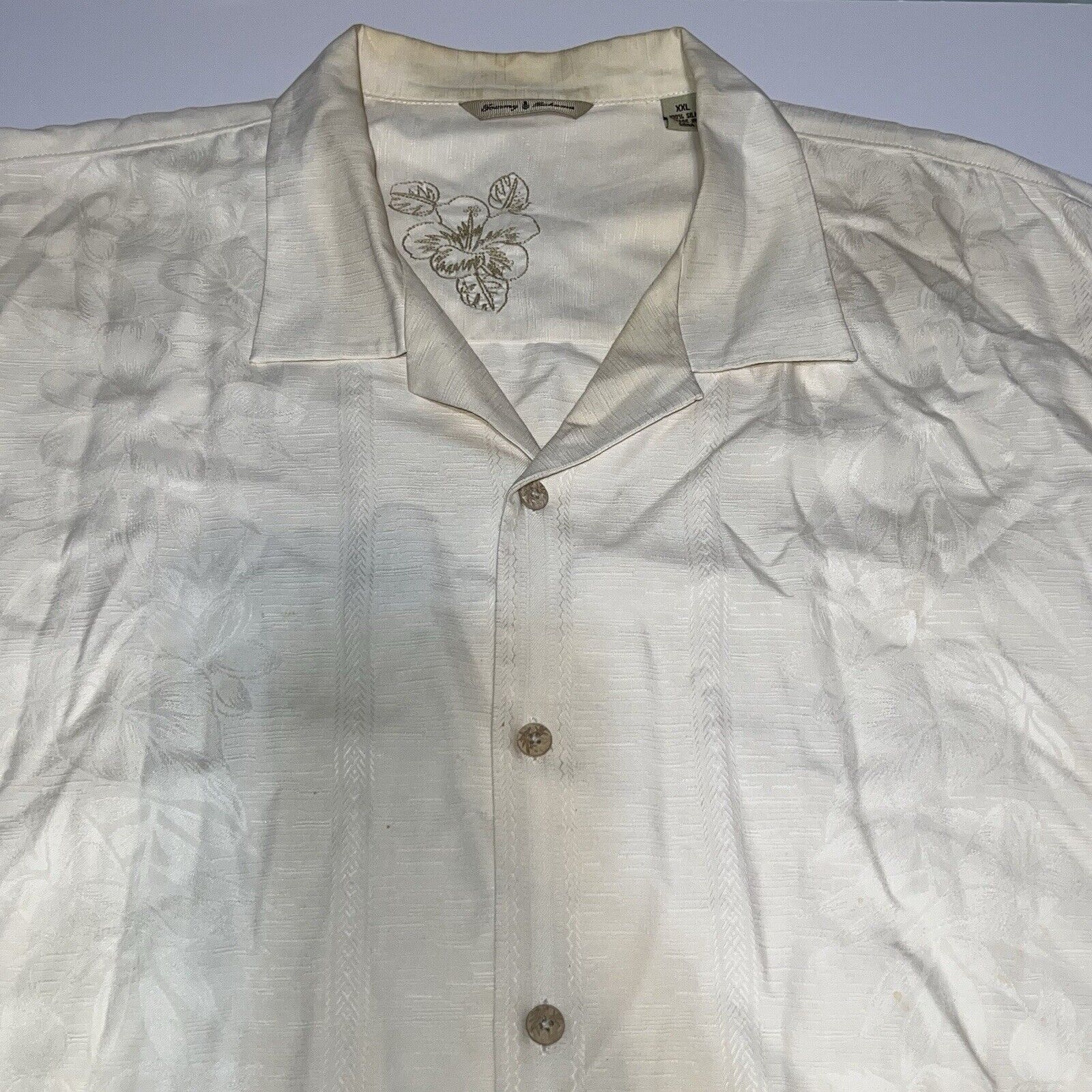 Tommy Bahama Lot of 2 Tommy Bahama Hawaiian Shirt Mens 2XL Silk *STAINED* Size US XXL / EU 58 / 5 - 4 Thumbnail