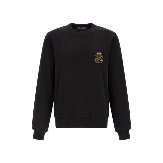 DOLCE&GABBANA Black Heraldic Sweatshirt New & Authentic (Men