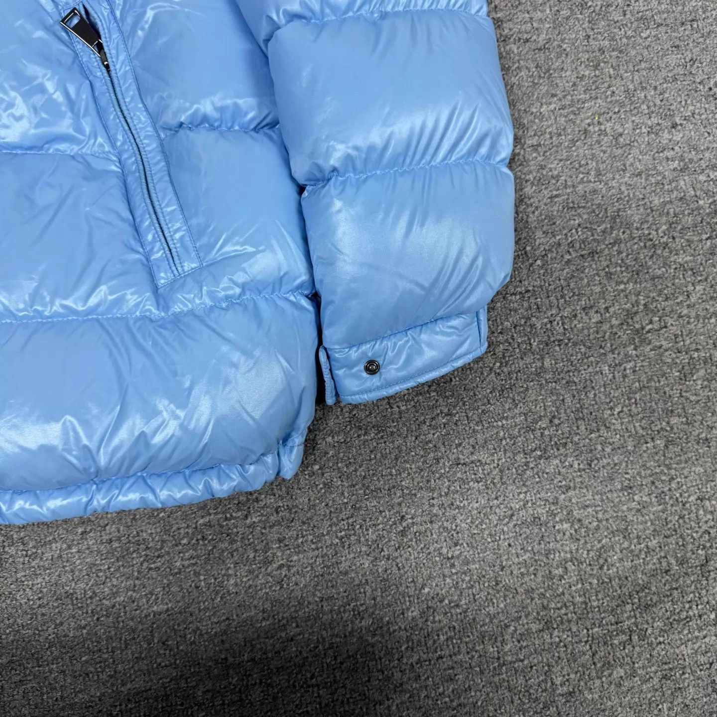 Moncler Moncler Women's Maire Sky Blue Glossy Down Jacket Size 3 Size L / US 10 / IT 46 - 5 Thumbnail