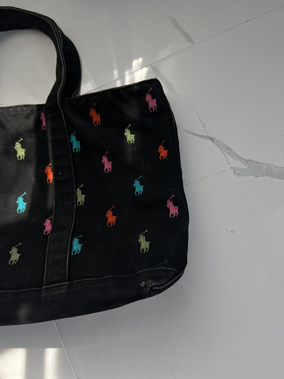 Ralph Lauren × Vintage 90’s RARE RALPH LAUREN MONOGRAM BAG RETRO Size ONE SIZE - 4 Thumbnail