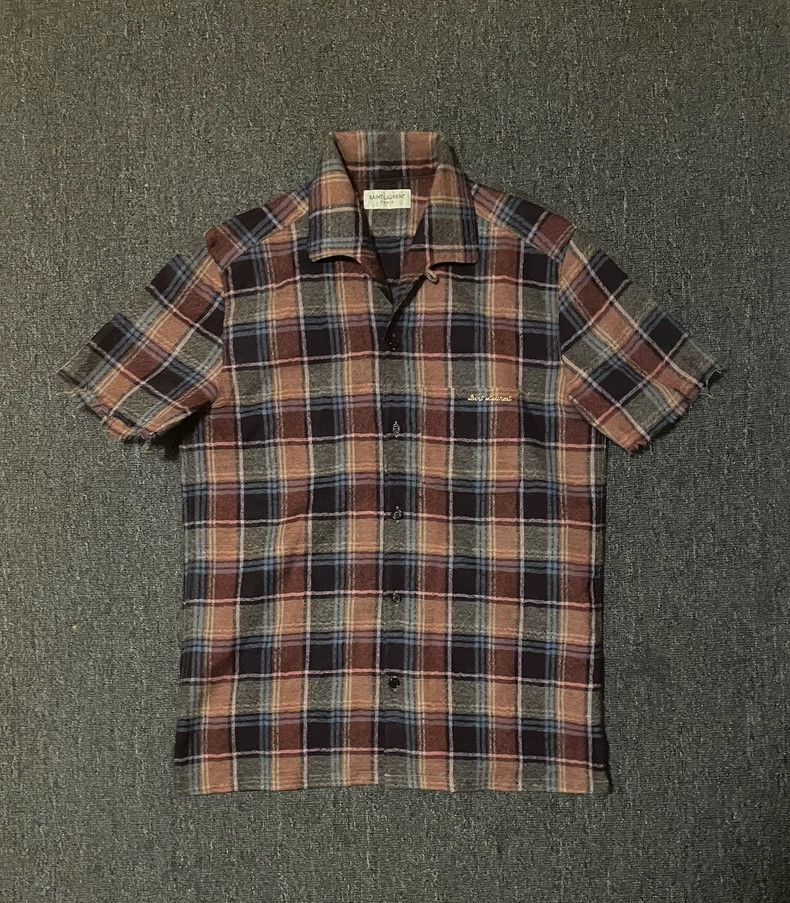 Saint Laurent Paris Saint Laurent Paris Wool short sleeve shirt 2505-Nextarrow Size US S / EU 44-46 / 1 - 1 Thumbnail