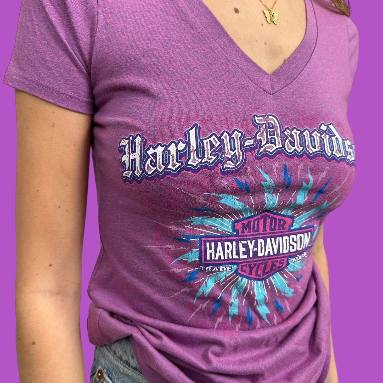 Harley Davidson Vintage womens harley davidson tee Size S / US 4 / IT 40 - 3 Thumbnail
