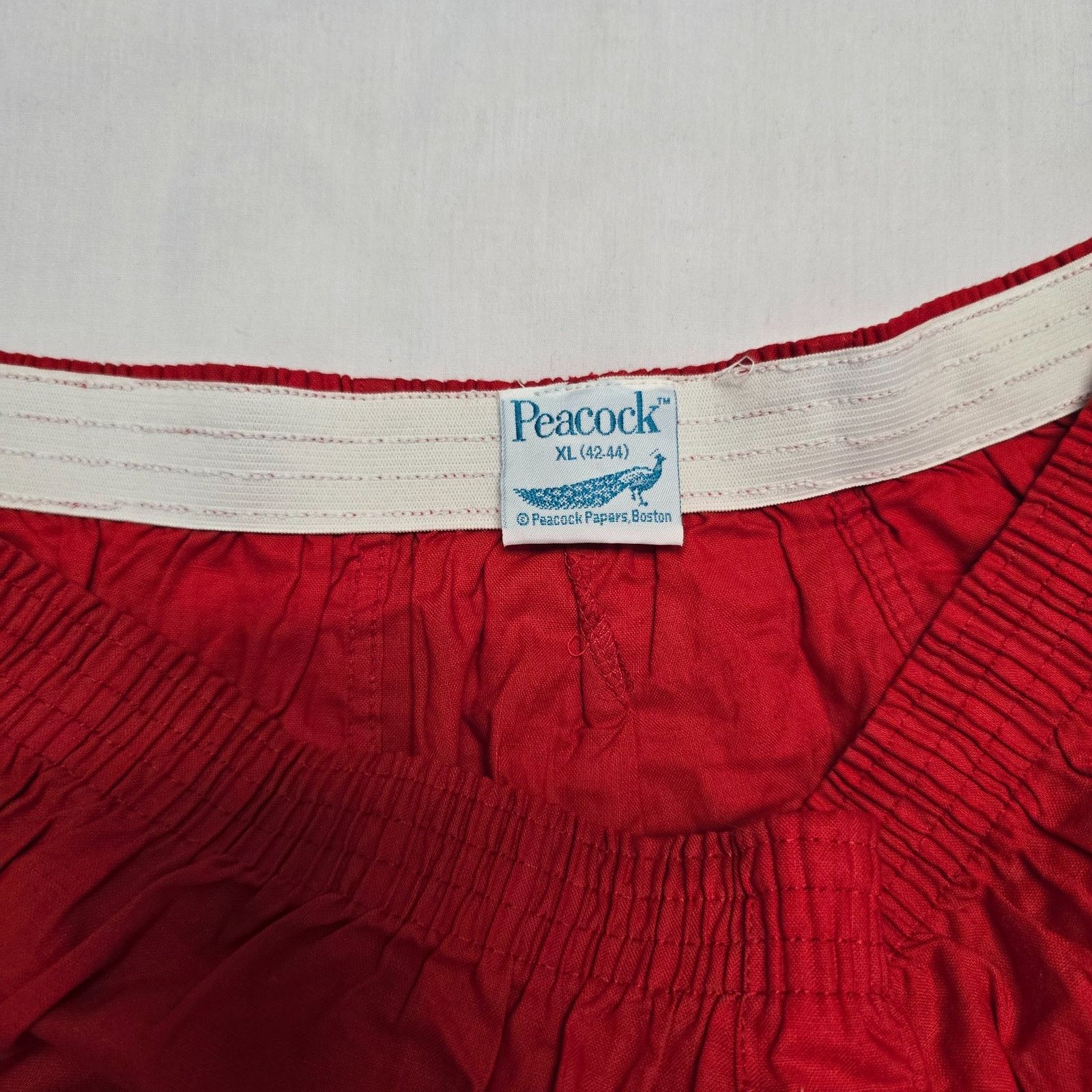 Vintage Vintage Funny Boxers Peacock Red XL Christmas Mens Underwear Size US 42 / EU 58 - 5 Thumbnail