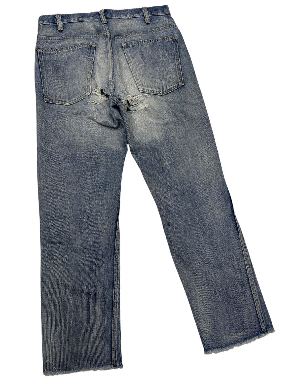 READYMADE READYMADE UNUSED Slim Fit cut Leg Ripped Thrashed Jeans Size US 30 / EU 46 - 4 Thumbnail