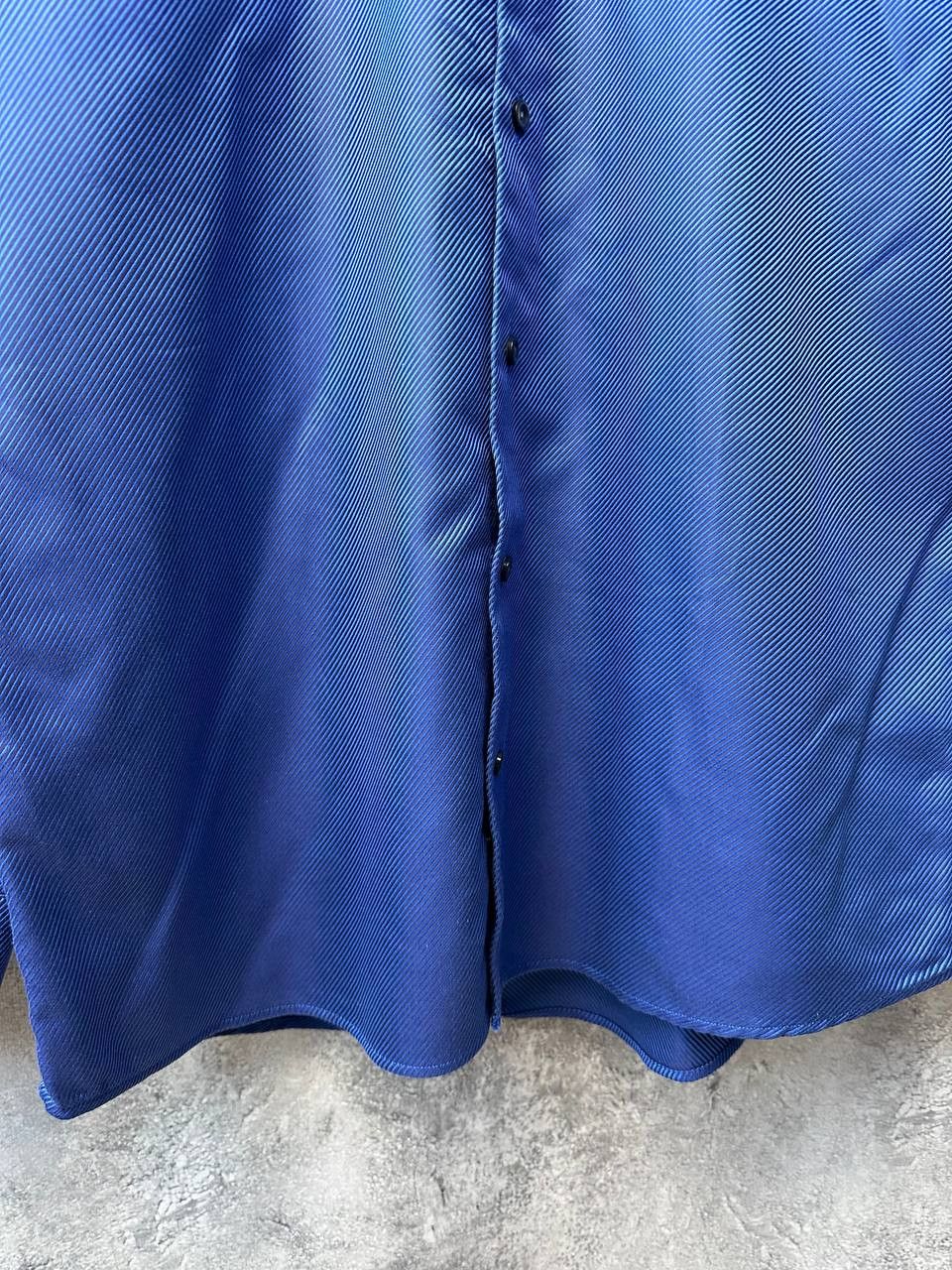 Eton ETON Contemporary Striped Gradient Blue Button Up Shirt Size US M / EU 48-50 / 2 - 8 Thumbnail