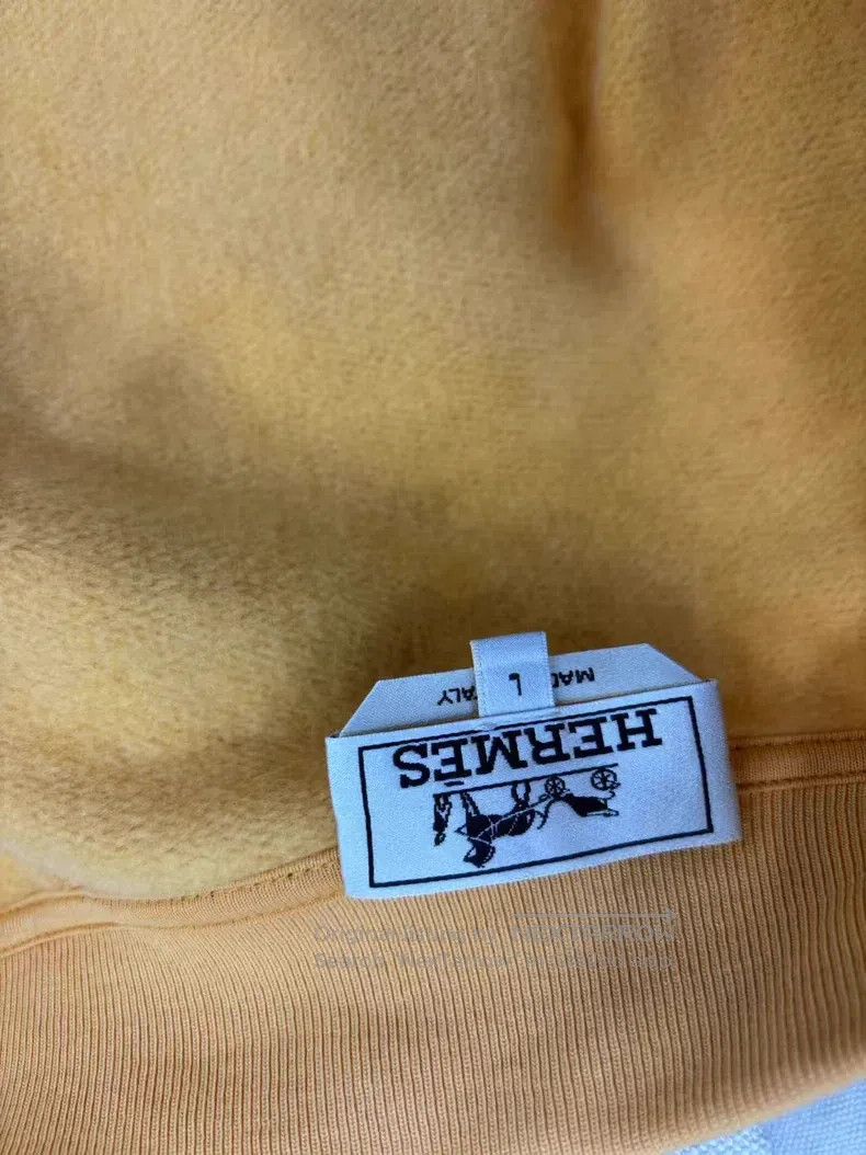 Hermes Hermes Yellow Long Sleeve Jacket Size L / US 10 / IT 46 - 3 Thumbnail