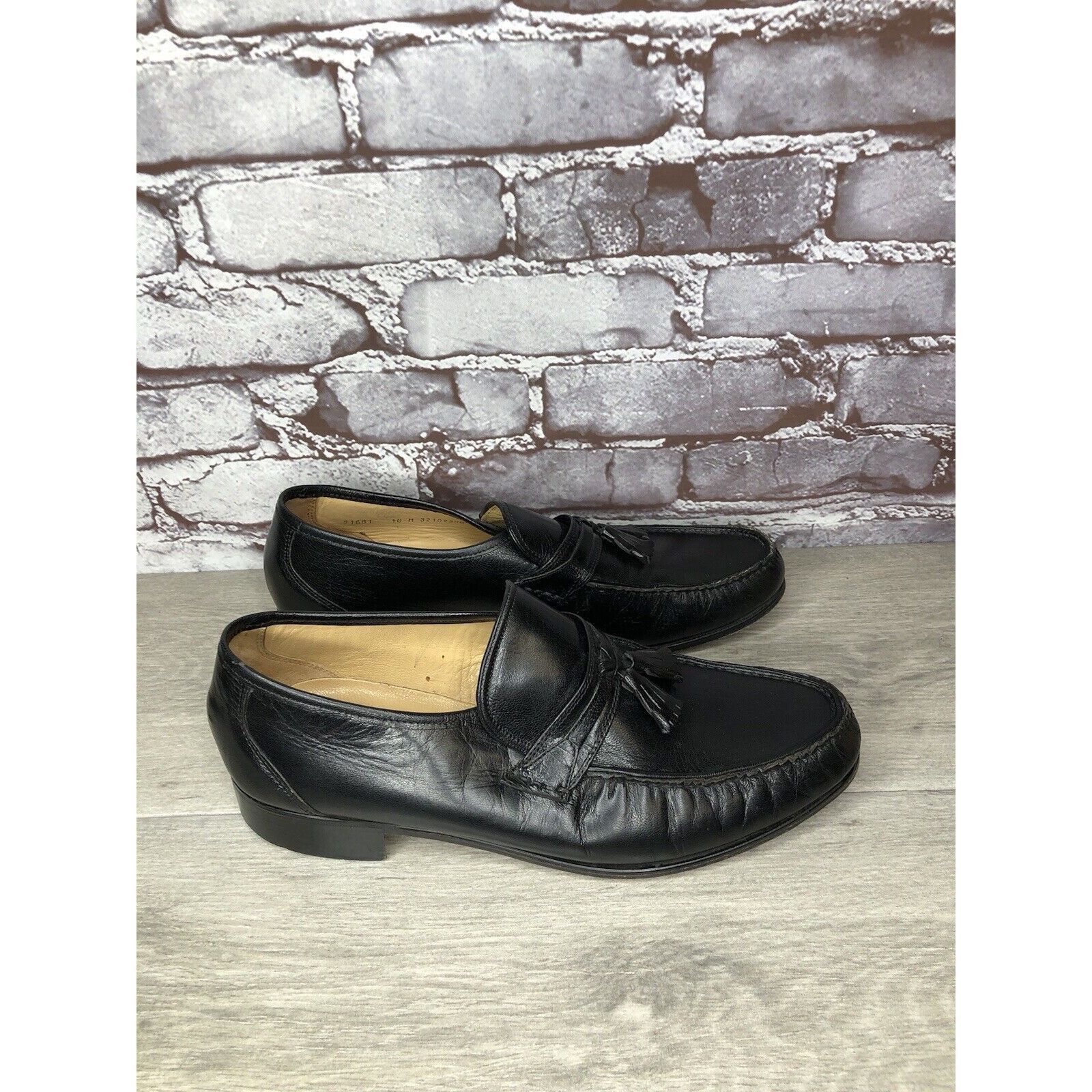 Nunn Bush Nunn Bush Black Leather Slip On Tassel Loafers Dress Shoes M Size US 10 / EU 43 - 11 Thumbnail