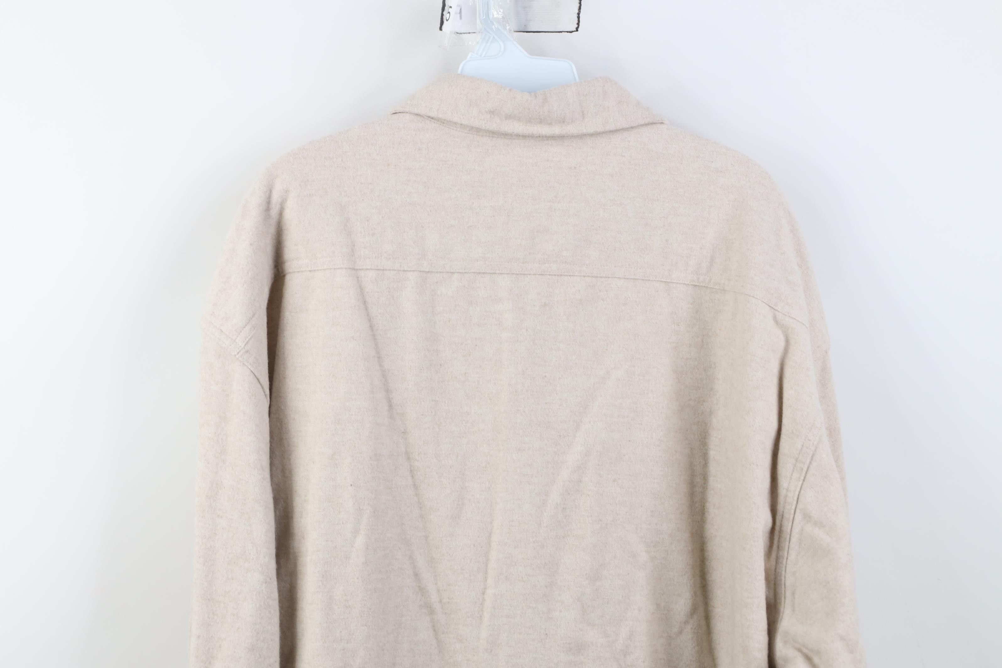 Vintage Vintage 90s Streetwear Chamois Cloth Button Shirt Beige Size US XL / EU 56 / 4 - 11 Thumbnail