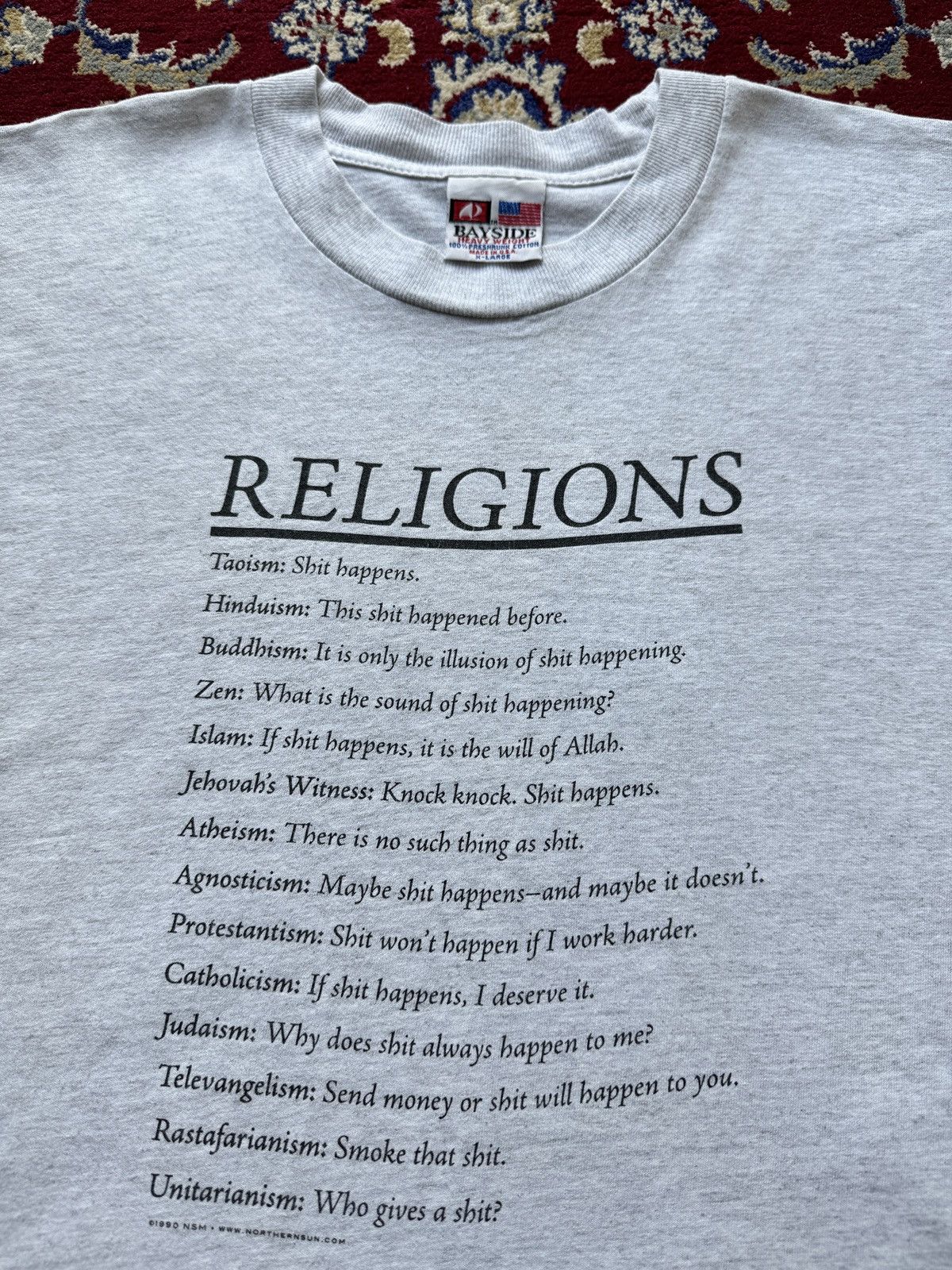 Vintage Vintage 1999 Religions of the world 90s humor funny Tee Size US XL / EU 56 / 4 - 1 Thumbnail